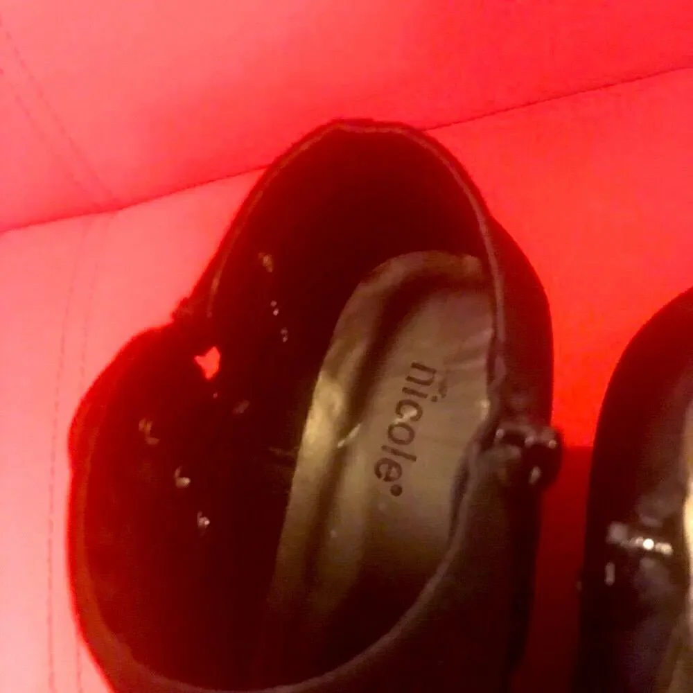 NWOT Nicole women’s platform suede ankle boots - Picture 4 of 6